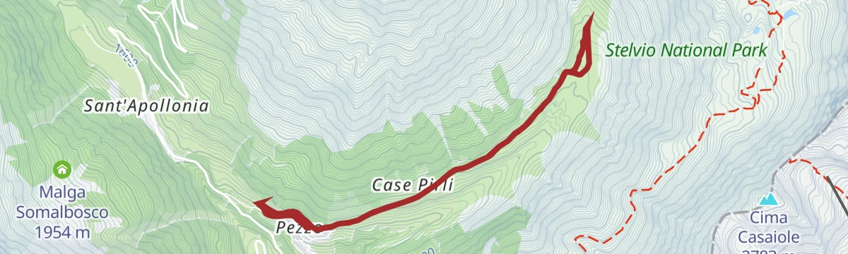 Route map: Viaggio nel tempo nelle innevate Case di Viso